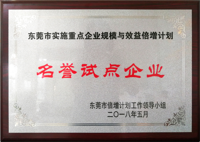 名譽試點企業(yè)